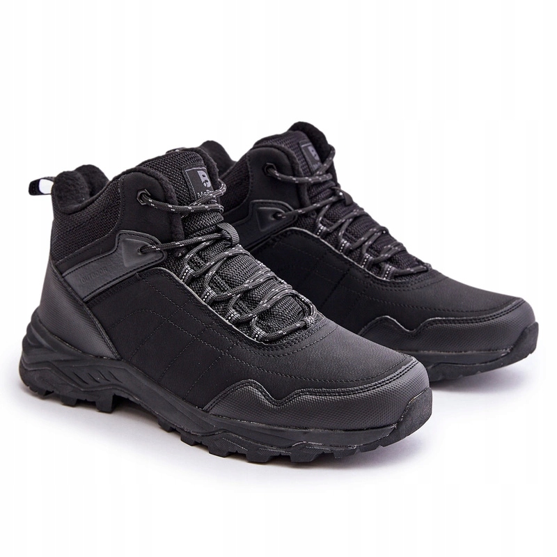 Pánské Lehké Zateplené Trekové Boty Mcbraun Černé, Velikost 42
