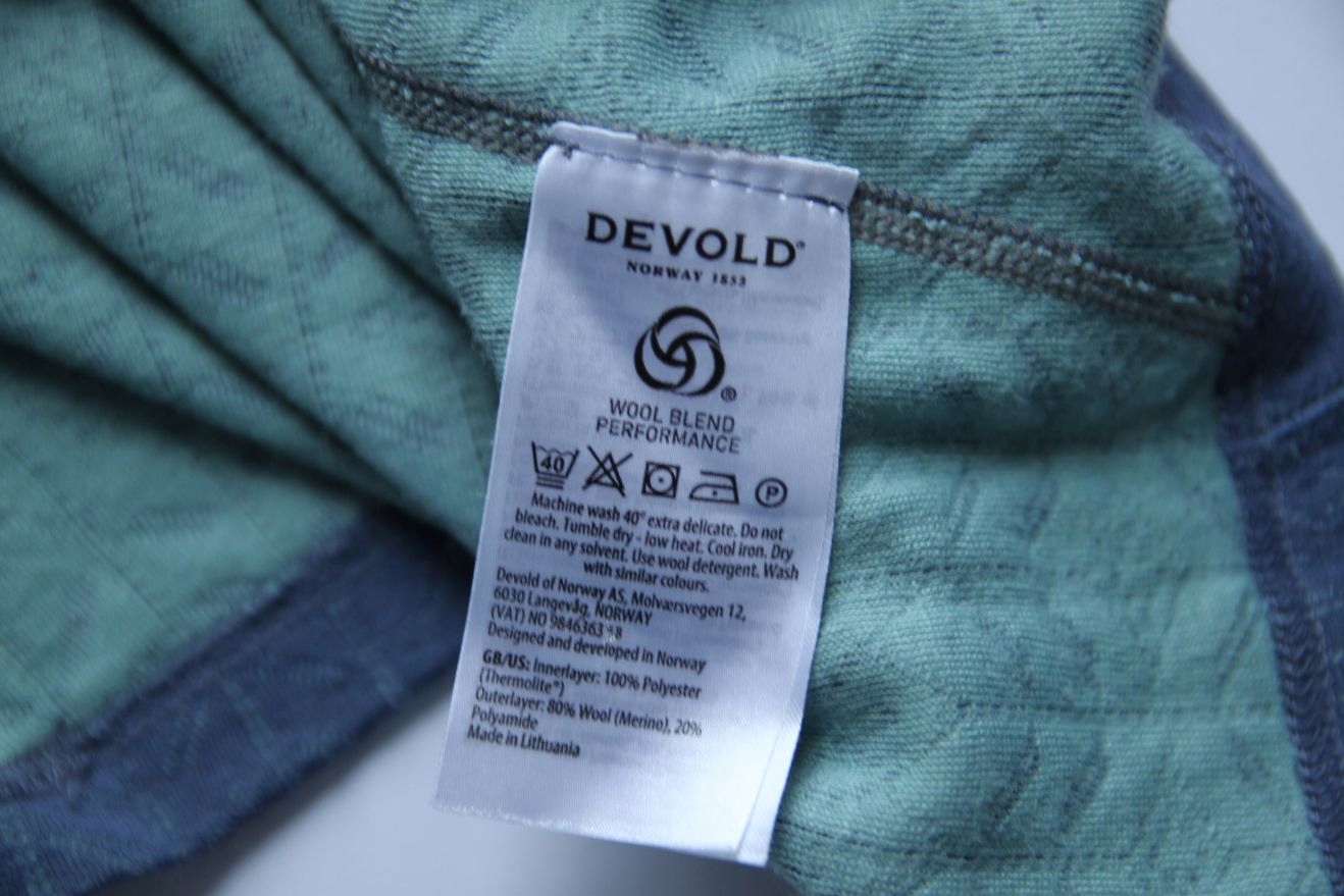 DEVOLD__DAMSKA KOSZULKA MERINO WOOL THERMOLITE__L Kolor niebieski