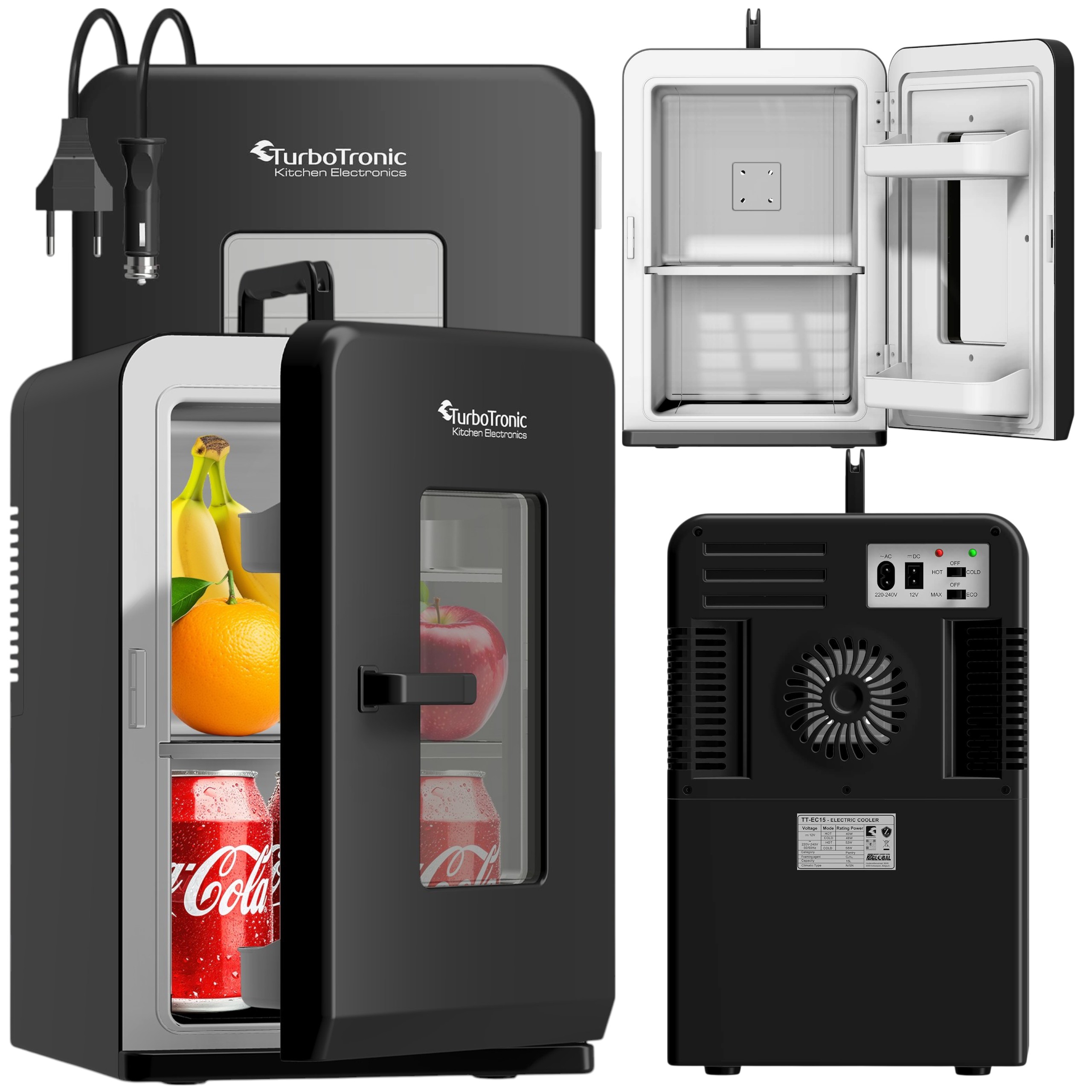 Przenośna Lodówka Turystyczna Do Auta Chłodzenie/grzanie 15L Iceb Kosmetyki