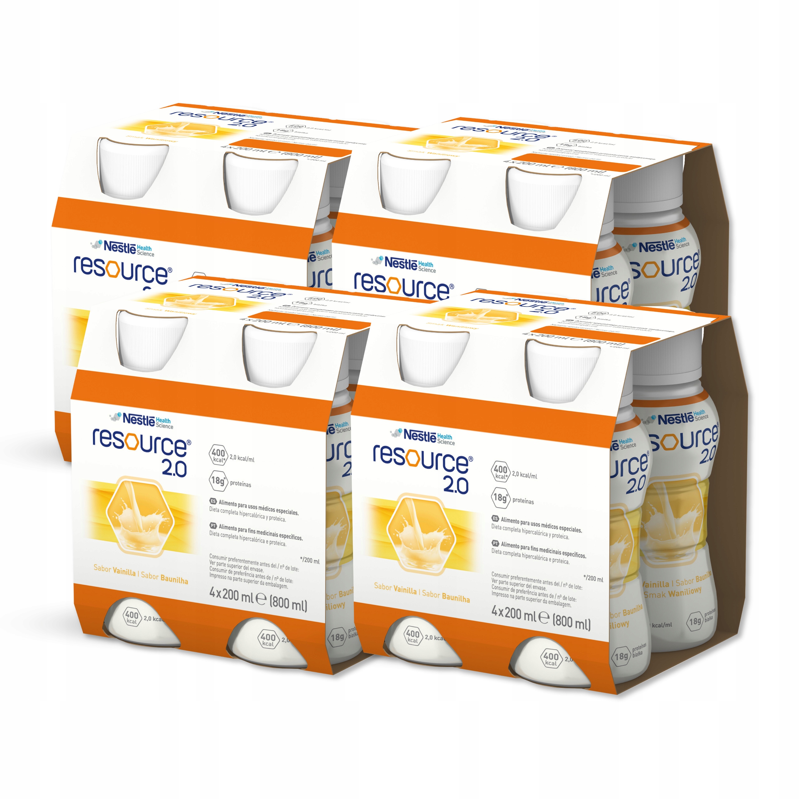 Nestle Resource 2.0 drink smak waniliowy 16 x 200 ml