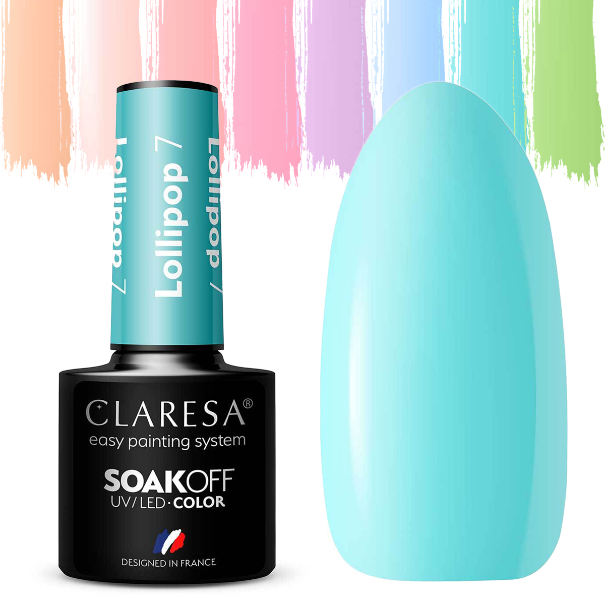 

Claresa pastelowe Lakiery Hybrydowe Lollipop 7