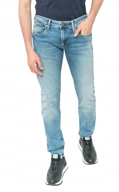 Pepe Jeans Modré Pánské Dlouhé Džíny 34/32 34/32 34/