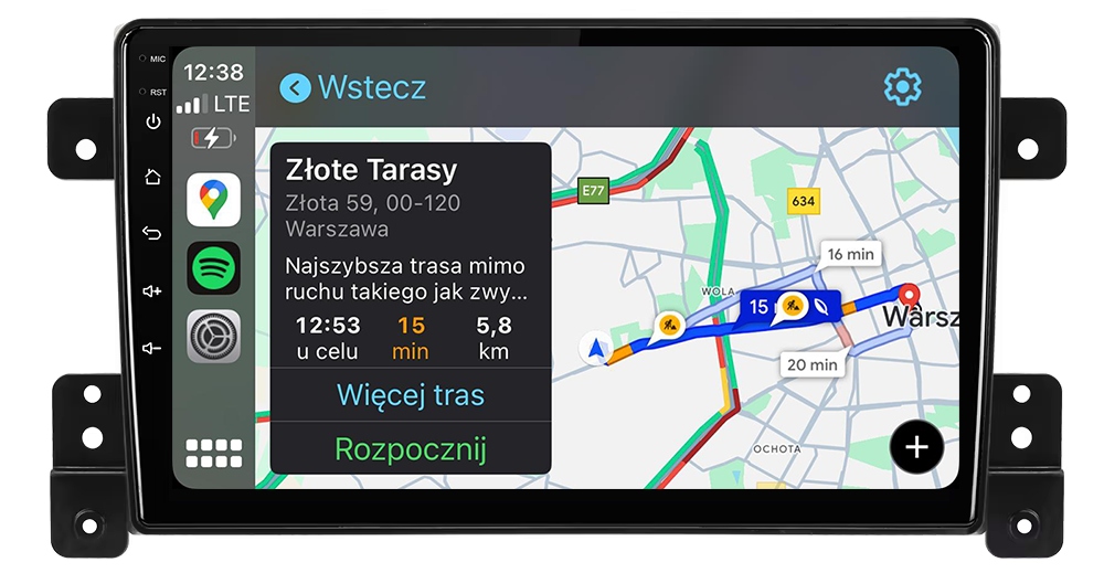 Suzuki Grand Vitara 05-15 Rádio Navigace Android Carplay 8GB/128GB Dsp