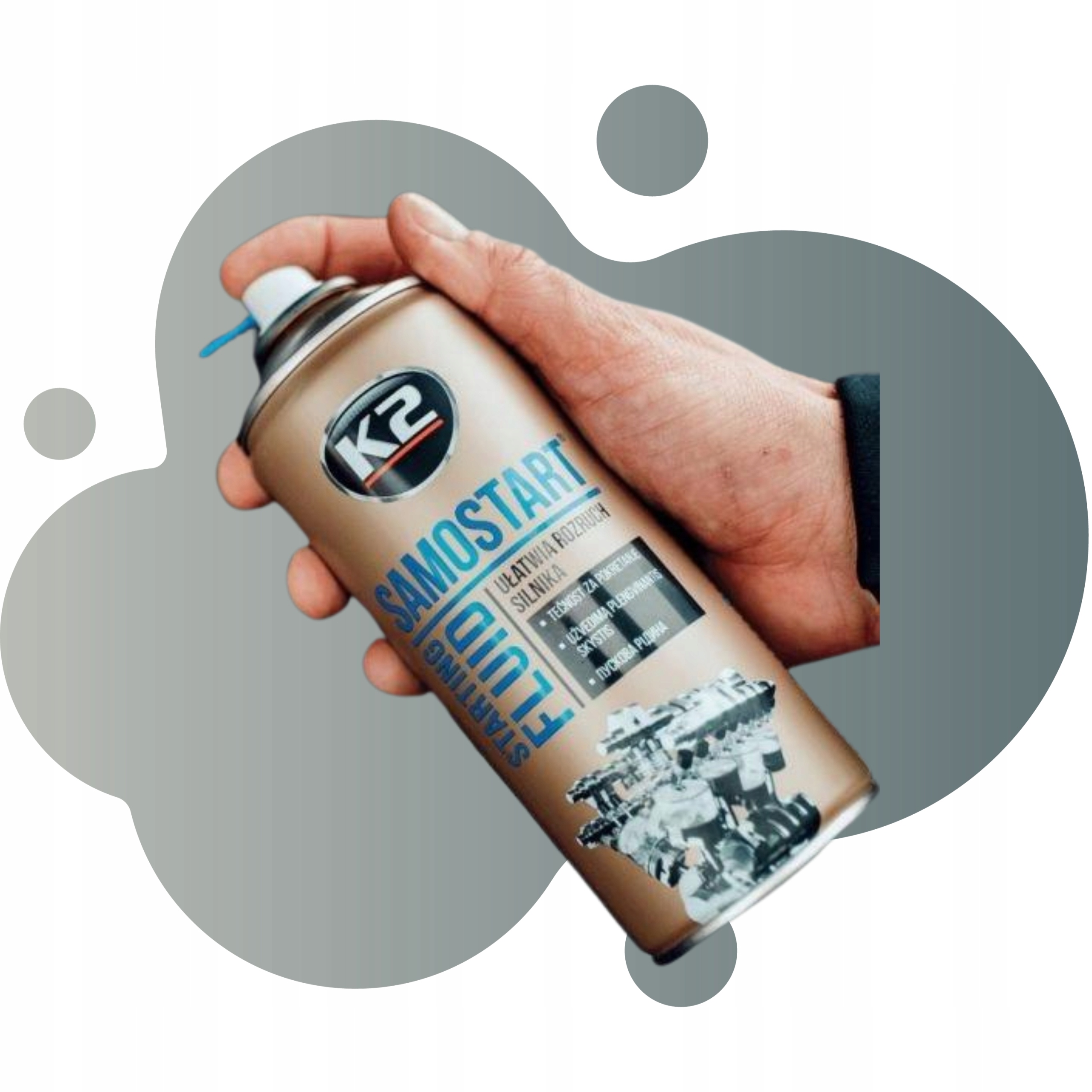 Samostart środek do rozruchu silnika DZIAŁA W -54°C preparat starter Pojemność opakowania 400 ml