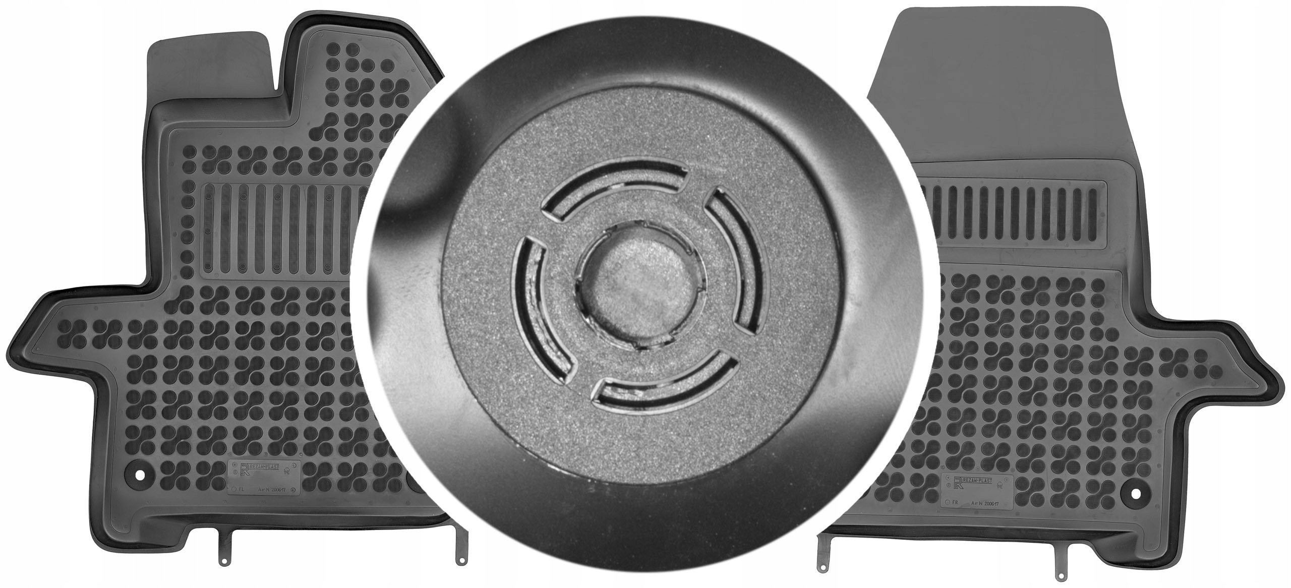 Ford Transit IV 2os 2013- Gumové rohože do auta Upevnenie