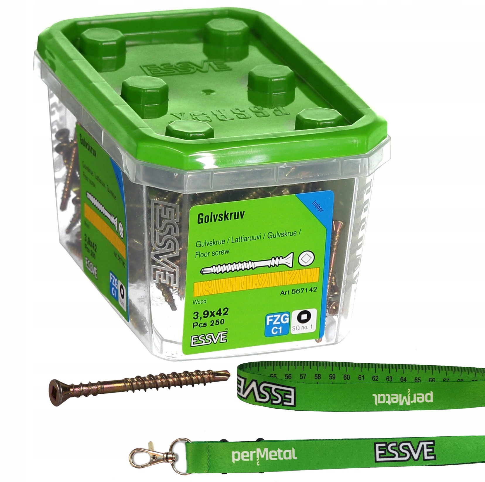 

Essve 3,9 X 42 MM 250SZT Zestaw Wkrętów Do Podłóg
