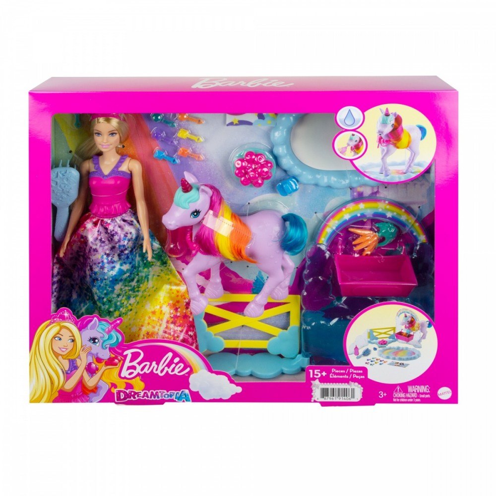 

Barbie Dreamtopia Księżniczka Barbie Z Jednorożcem