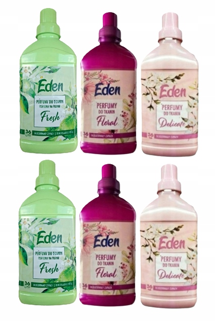 Levně Parfém na tkaniny Eden Fresh Delicate Floral 6 x 720 ml sada