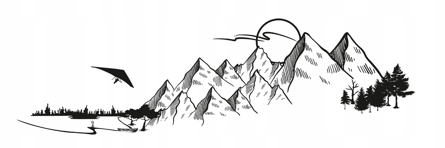 NAKLEJKA NA BOK SAMOCHODU LAS GÓRY JEZIORO 72x250 Producent MGDesign