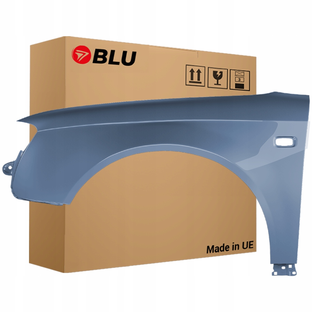 Blu Blatník Audi A4 B7 LX5X levý modrý 04-08 přední pozink SpharenBlau