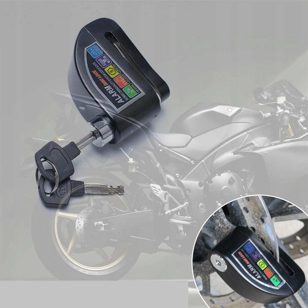 BLOKADA TARCZA HAMULCOWA ALARM MOTOCYKL ROWER Model ALARM