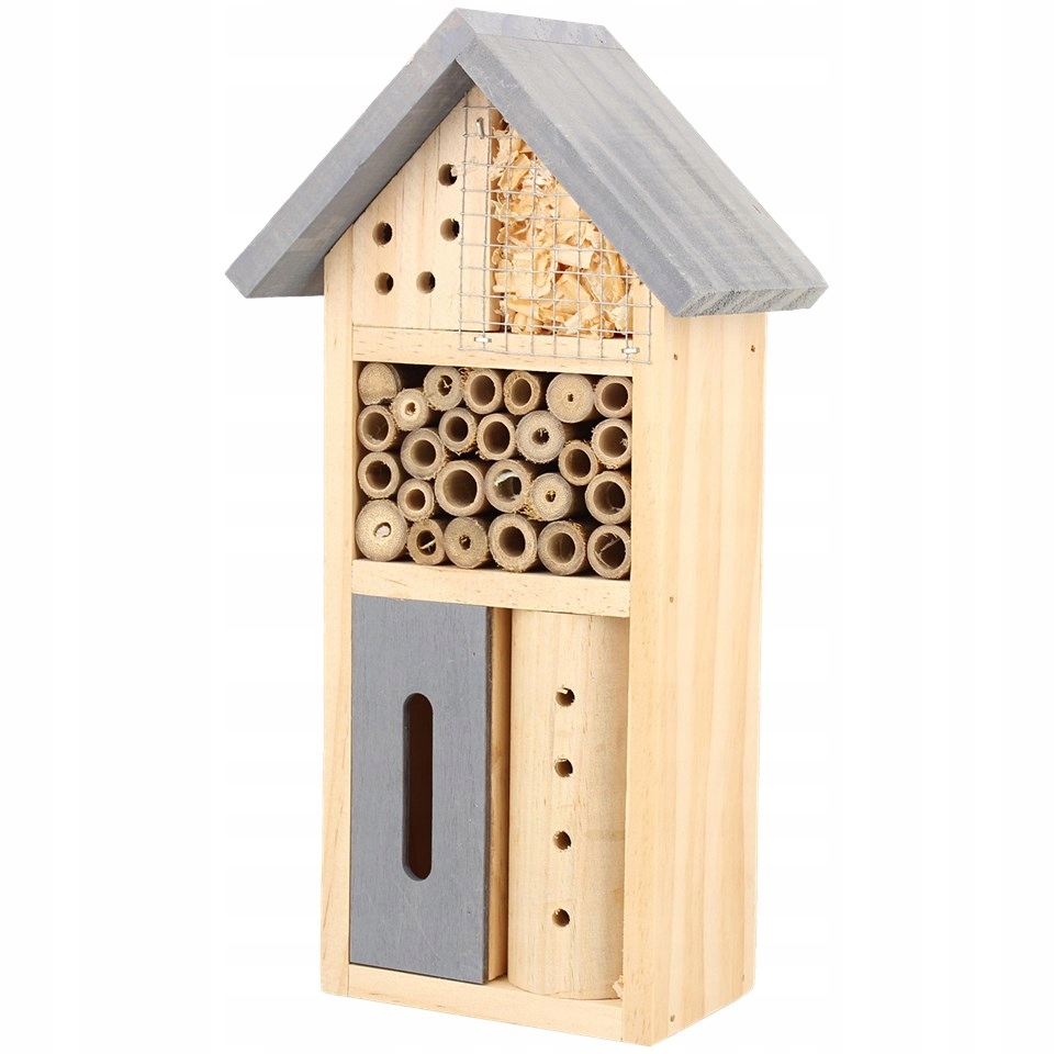 

Domek dla owadów 13 x 8 x 26 cm Szary