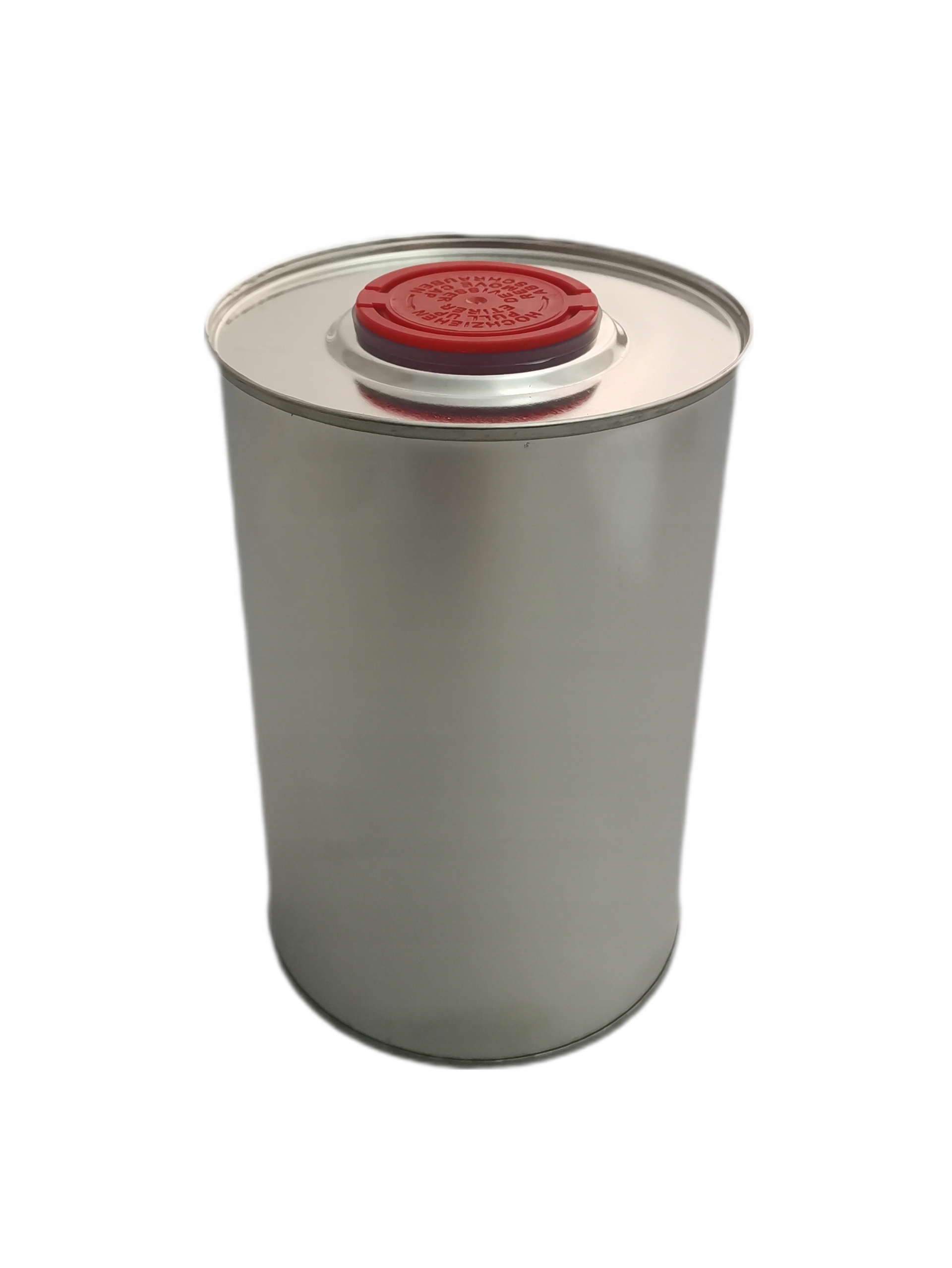 Pusta puszka metalowa 1L ocynowana z korkiem P2K do farb, lakierów