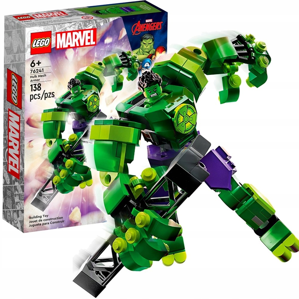 

Lego 76241 Figurka Zbroja Hulk Mech Avengers