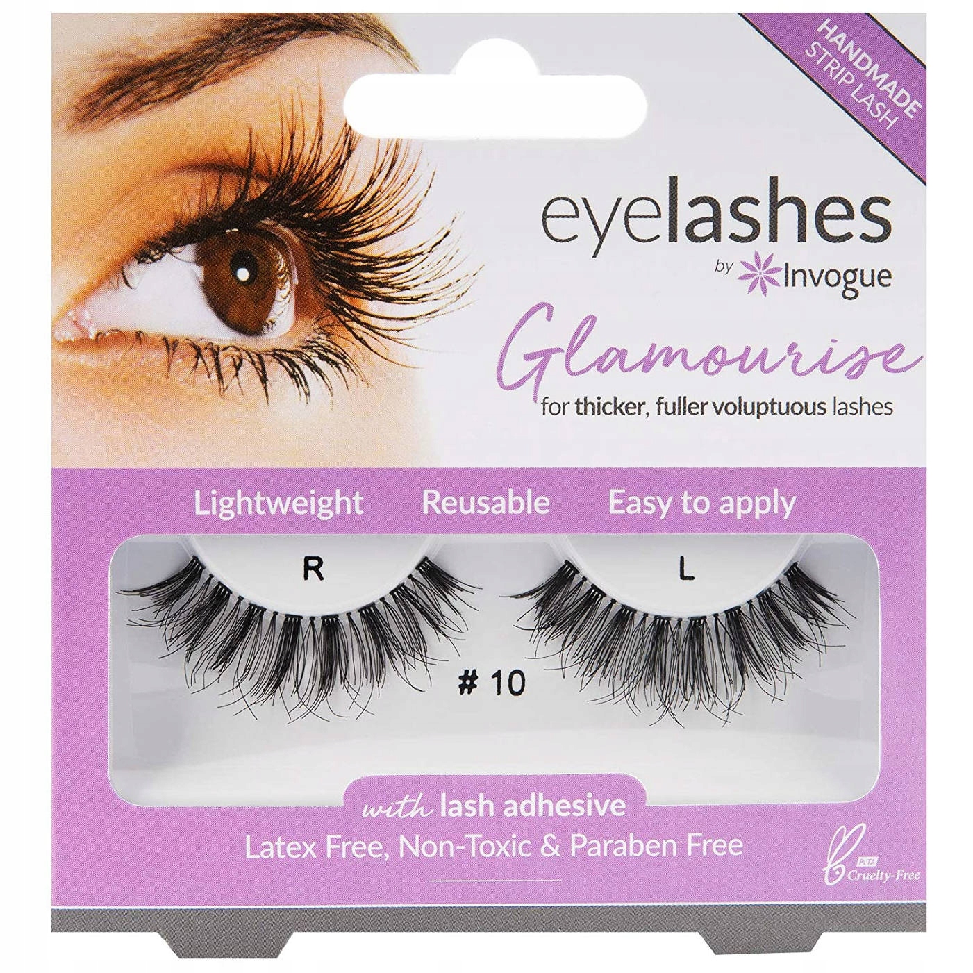 

Invogue Sztuczne Rzęsy Na Pasku Para Glamourise