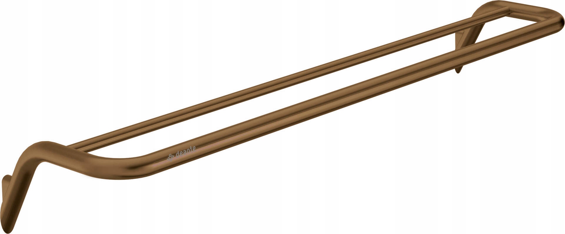 Deante Dvojitý nástenný vešiak na uterák Silia hnedý ADI_C631