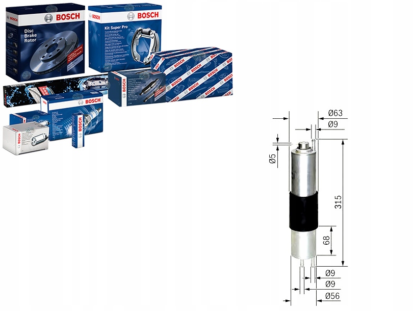 BOS0 450 905 952 Palivový Filtr Bmw M43/N42 E46 320/ Asistent řidiče #33