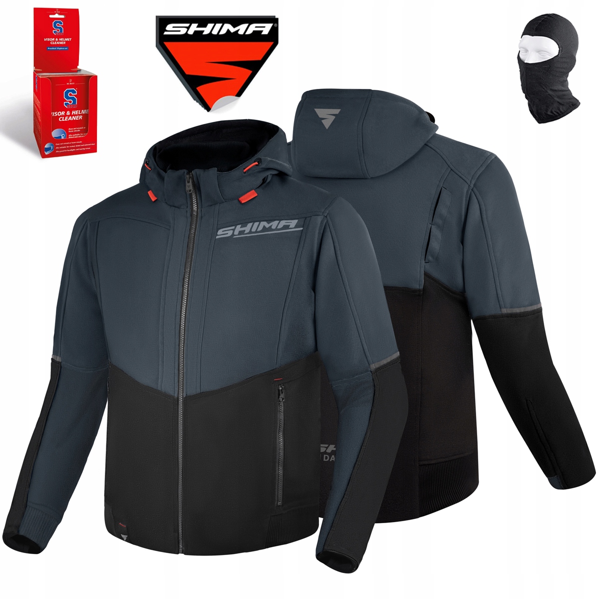 Motocyklová Bunda Mikina Shima Daybreaker Pánská Šedá Casual Bonus