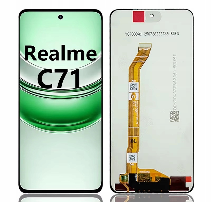 Realme C71 4G RMX5303 Ekran LCD Dotyk Czarny