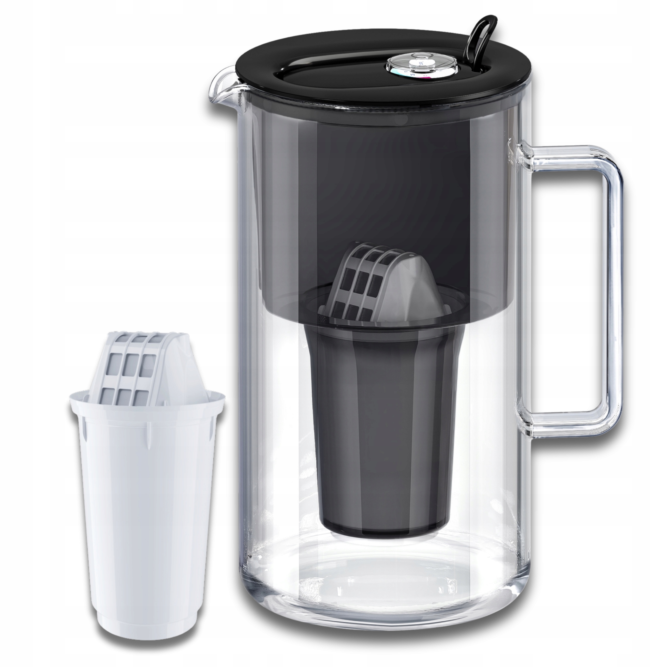 Filtrační konvice skleněná Aquaphor Nord 2,5 l s náplní A5 (350 l), černá