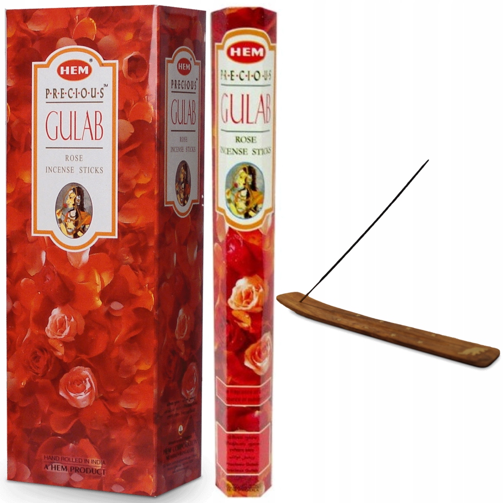 

Indyjskie Kadzidełka Różane Gulab Rose 20Sztuk Hem