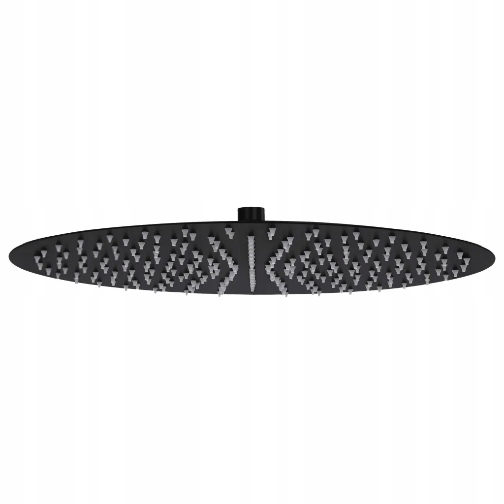 Sprchová Sprchová Hlavice , nerezová ocel černý silikon, Ø40 cm, 234 otvorů