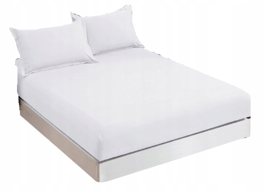 

Bawełniane Prześcieradło Bez Gumki 160x200 Białe