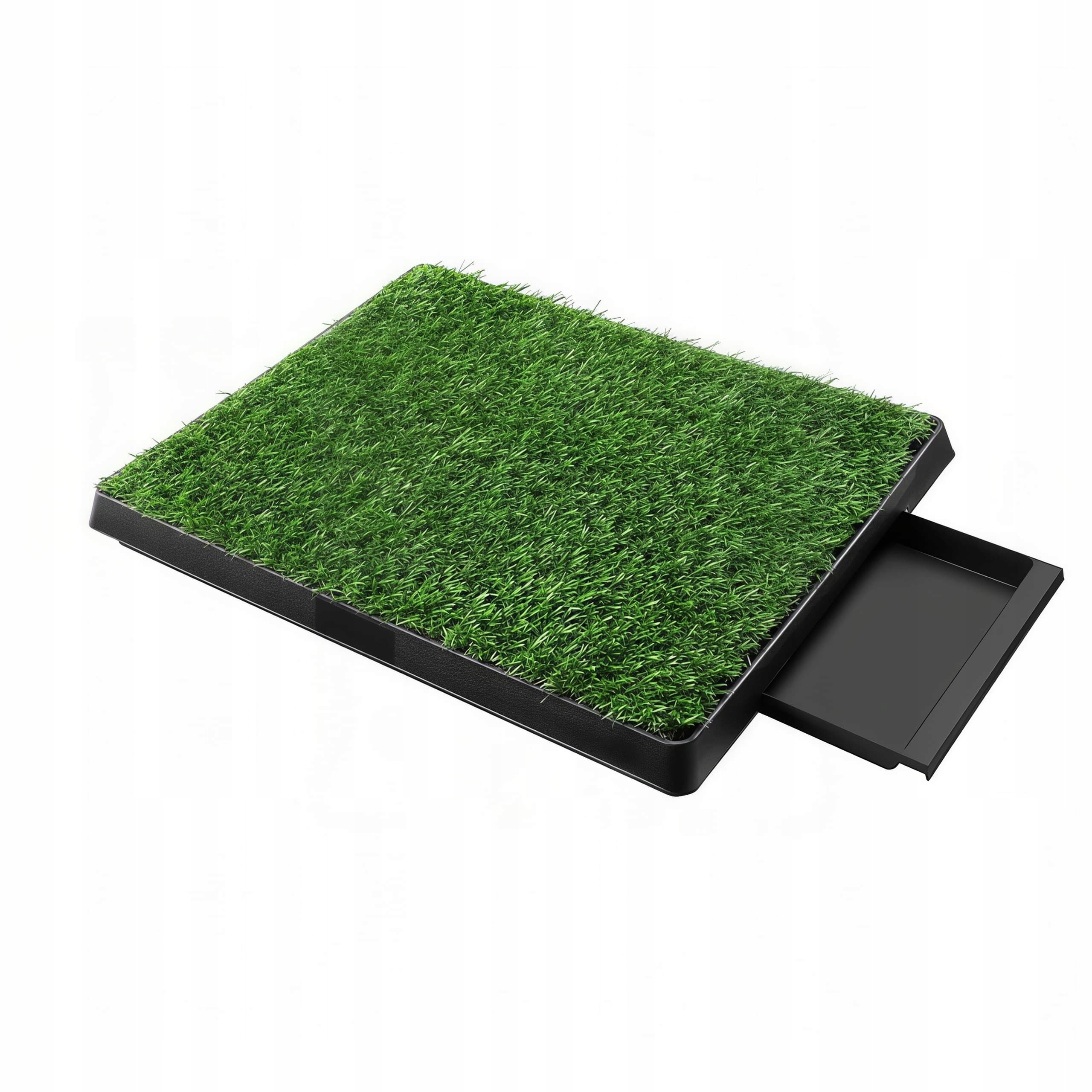 Levně Toaleta pro psa se zásuvkou, umělá tráva, záchod do bytů 51x63 cm