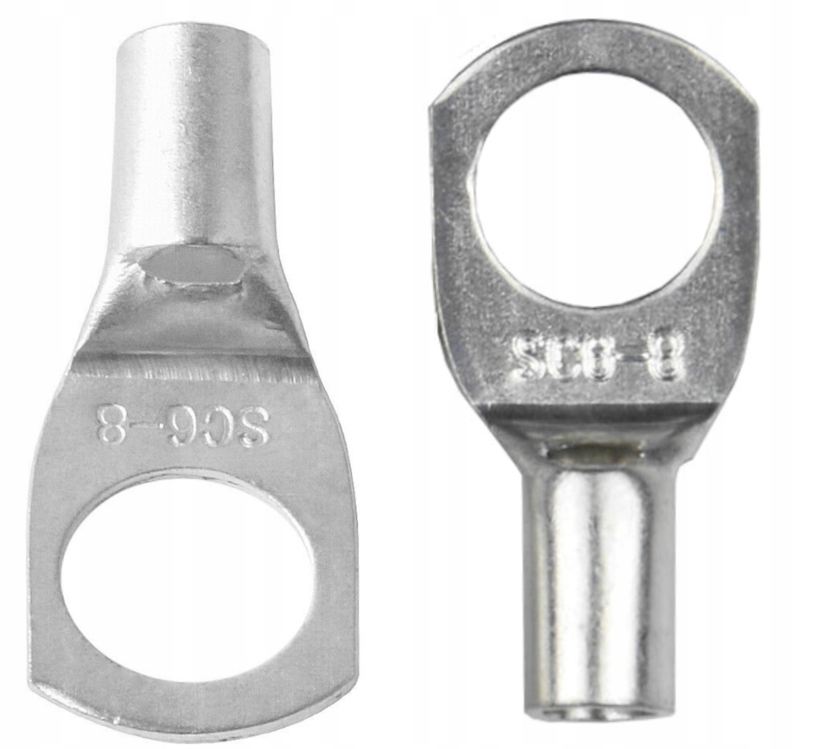 KOŃCÓWKA KABLOWA OCZKOWA MIEDZIANA CU 6mm2/M8 Długość kabla 0.03 m