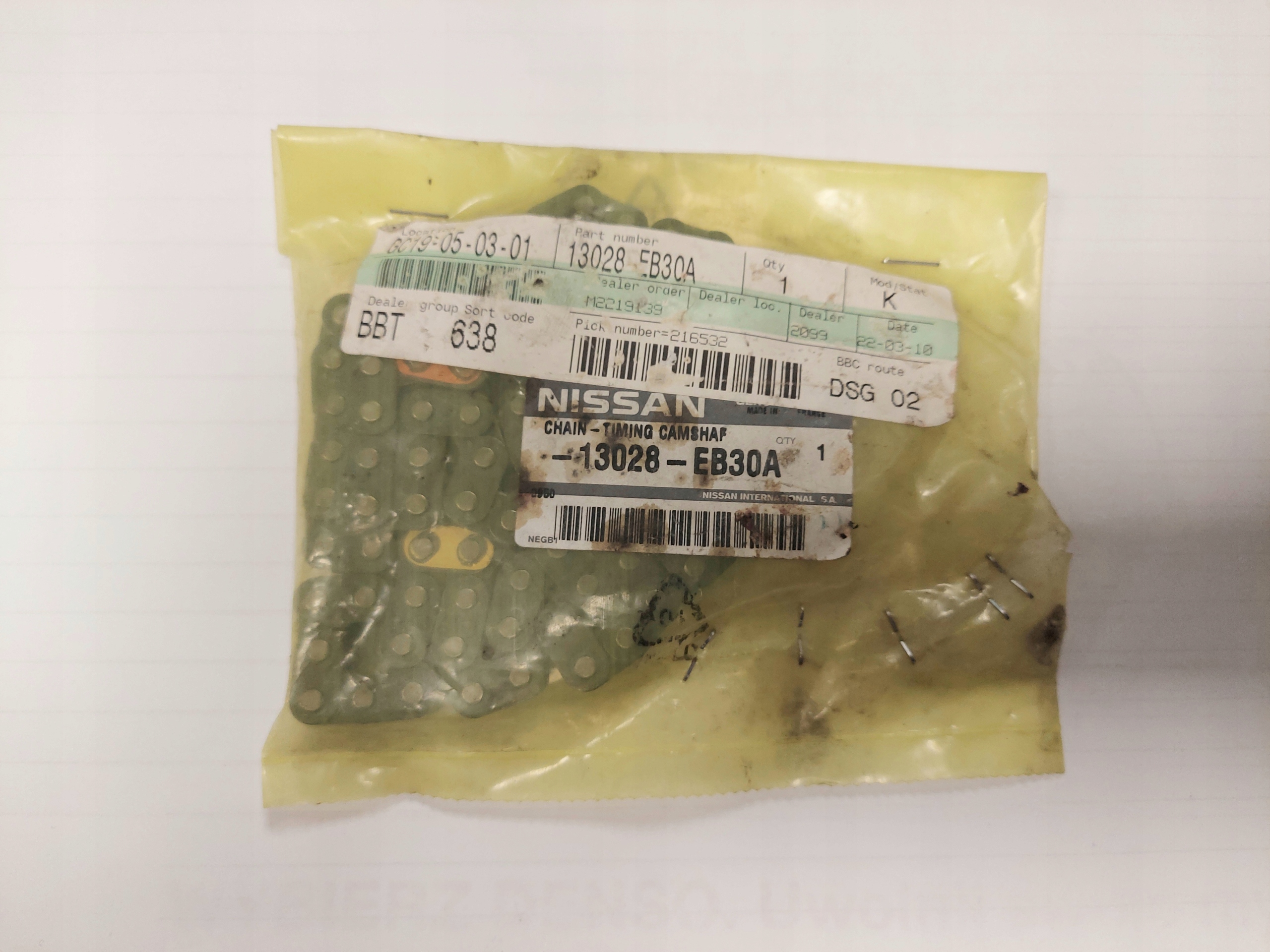 ŁAŃCUCH ROZRZĄDU NISSAN NAVARA 2.5DCI ORYGINAŁ