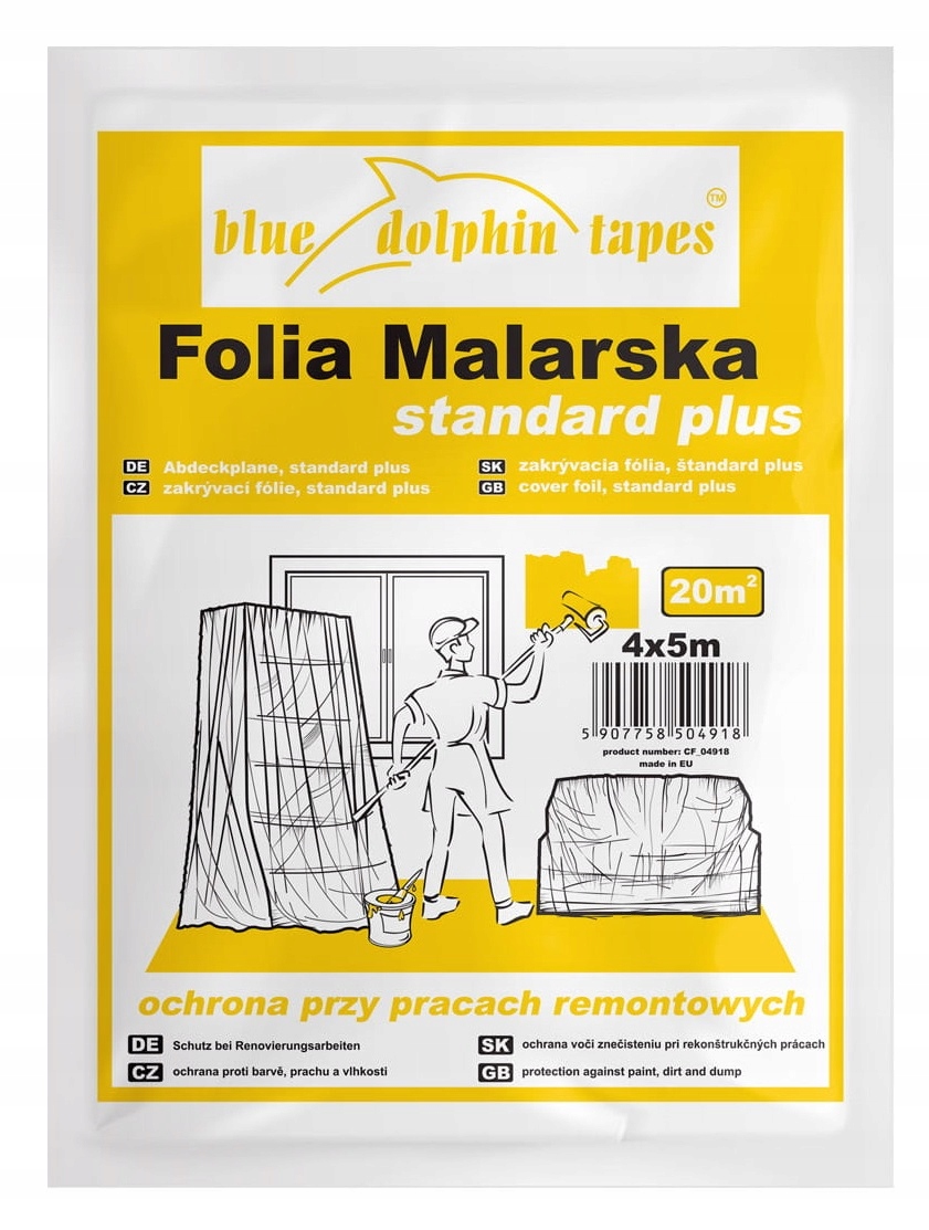 

Folia Malarska Ochronna Standard Plus Blue Dolphin