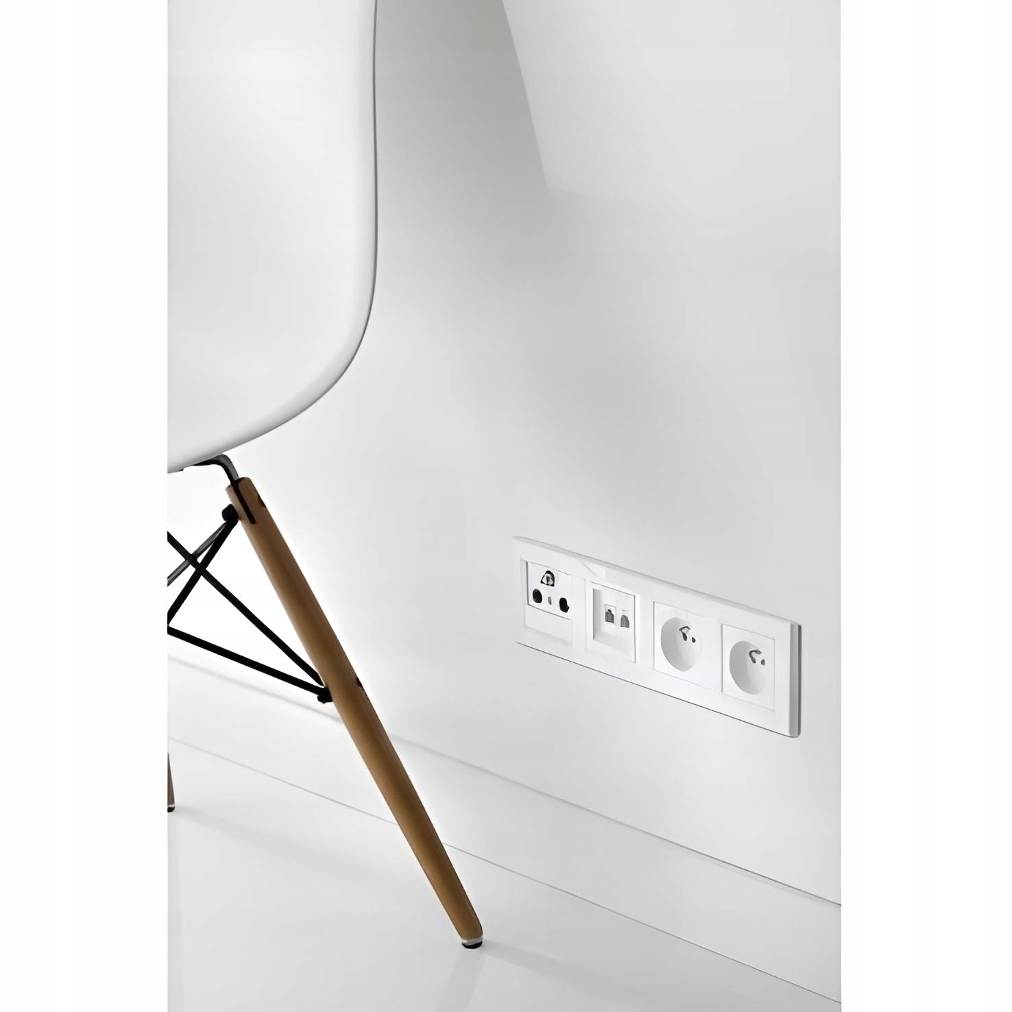 ASFORA Ramka Ozdobna Pojedyncza Pozioma biała SCHNEIDER Rodzaj pojedyncza