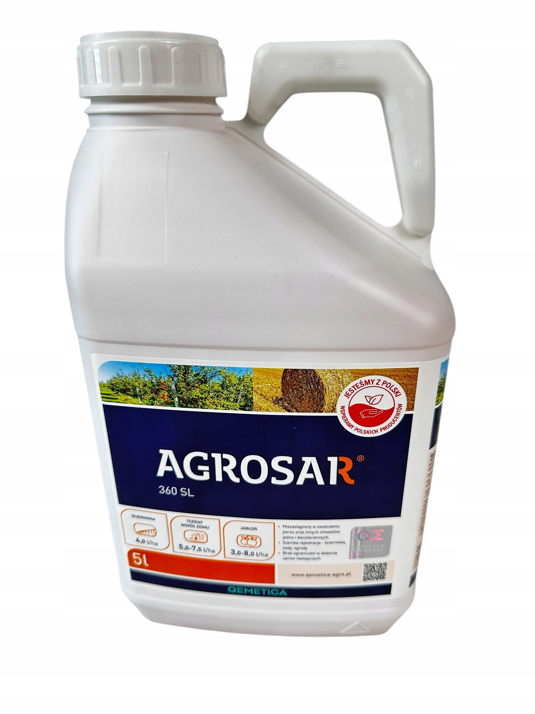 Środek chwastobójczy Agrosar 360 Sl 5l roundup totalny na chwasty