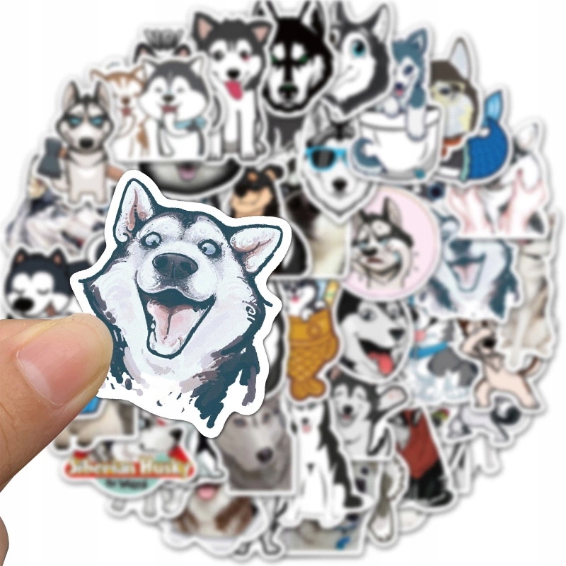 

Sticker Bomb Naklejki Na Laptopa MIX Husky 50 szt