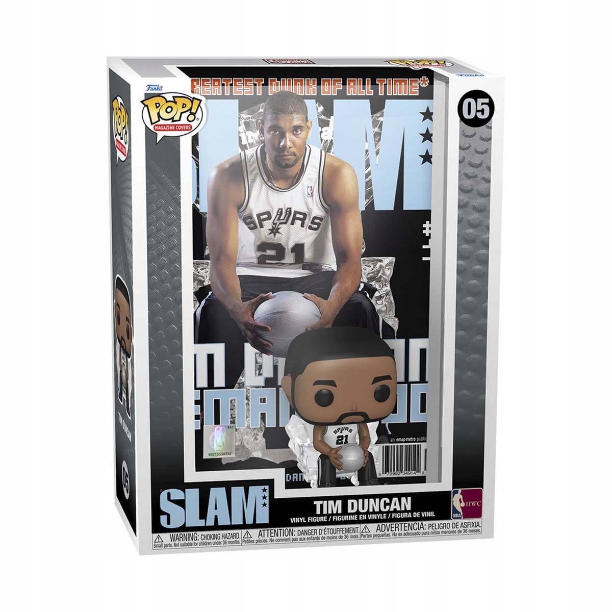 Basketbalistka Nba Tima Duncana Slam #05 Funko Sport Figurka
