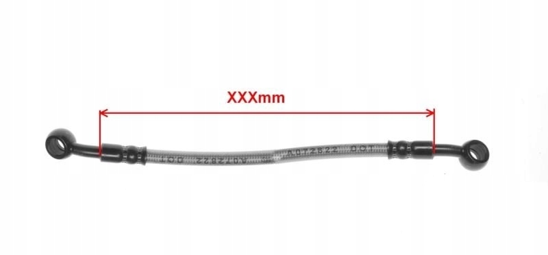 PRZEWÓD HAMULCOWY PRZÓD OPLOT SKUTER 4T GY6 QUEST Numer katalogowy części 192238