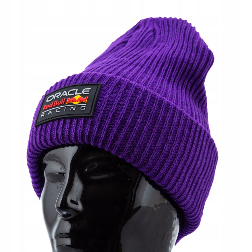 Ciepła czapka Red Bull fioletowa