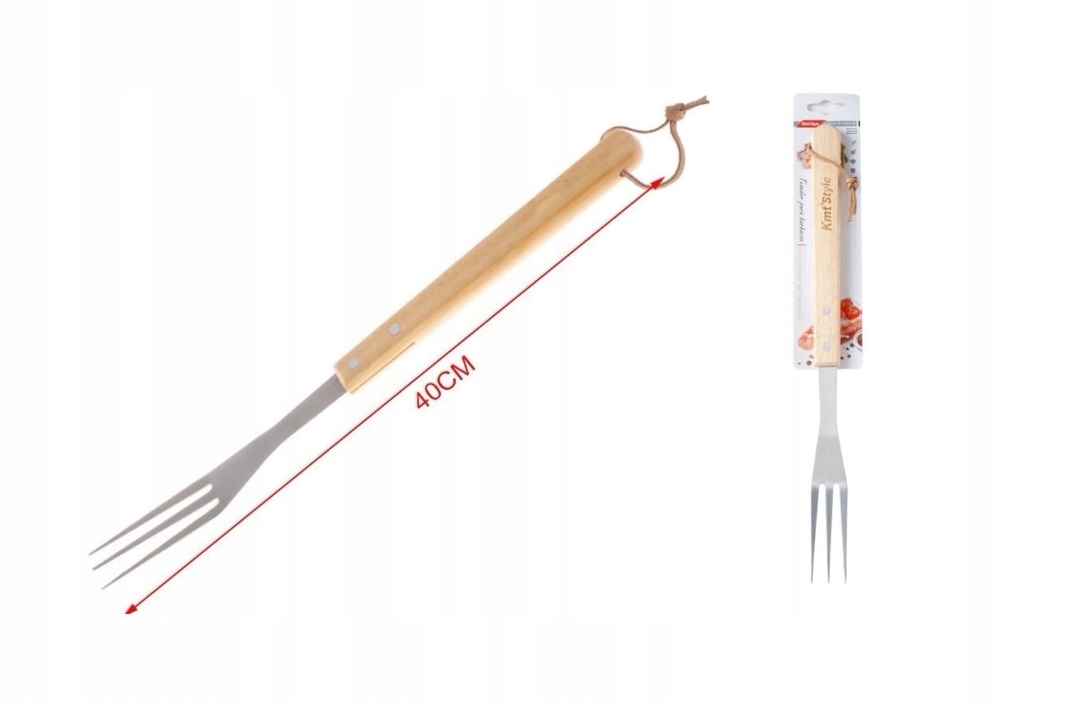 

Widelec Do Grilla Mięsa Steków Nierdzewny Duży