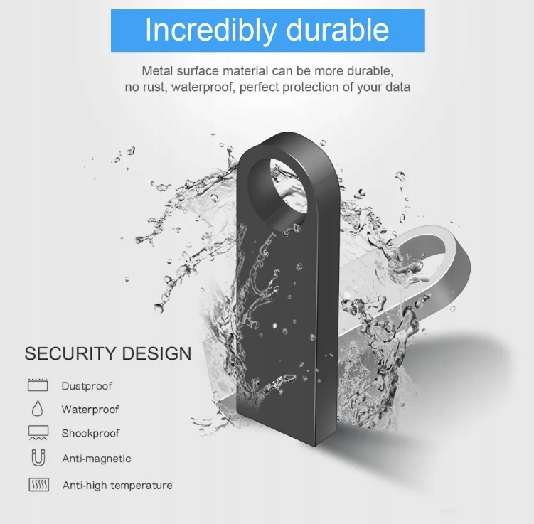 PENDRIVE PAMIEĆ PRZENOŚNA SREBRNY 4GB 2.0 Pojemność 4 GB