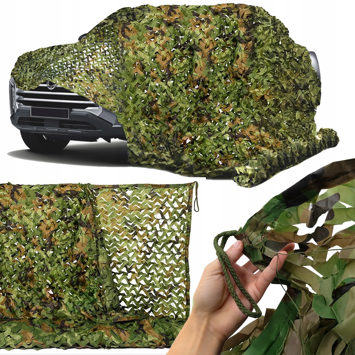 Maskovací Síť Vojenská Zahrada Kamufláž 4x5 m Stínící Kryt Maskáčový 20 m2