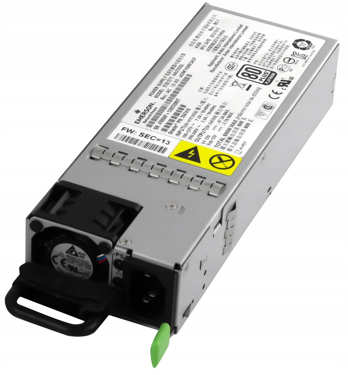 Sun Oracle 7047410 600W AA27020L X3-2 Fire X4170 M3 Napájecí zdroj 600W