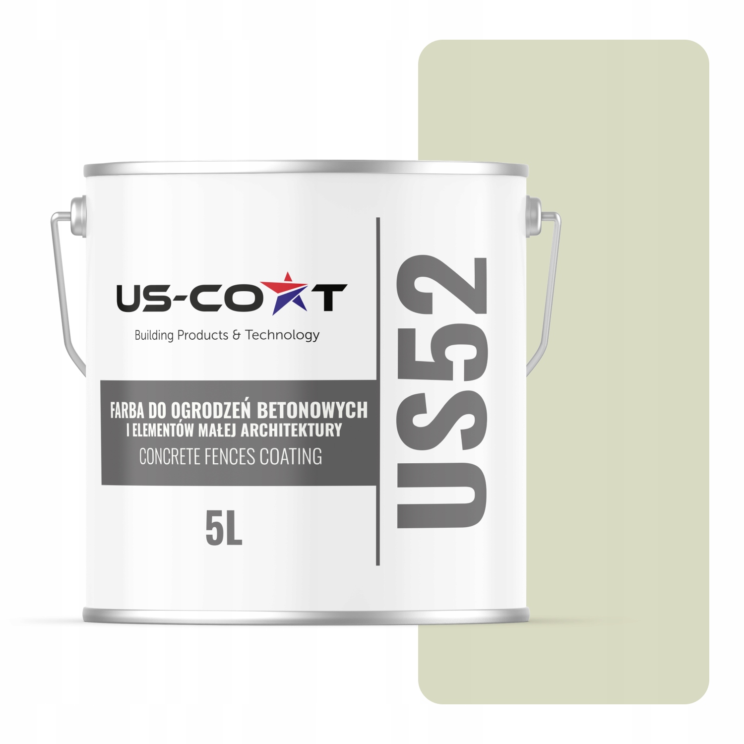 Farba Na Betónové Ploty Plotových Brán Vonkajšia 5L Biela V Zelenej F481