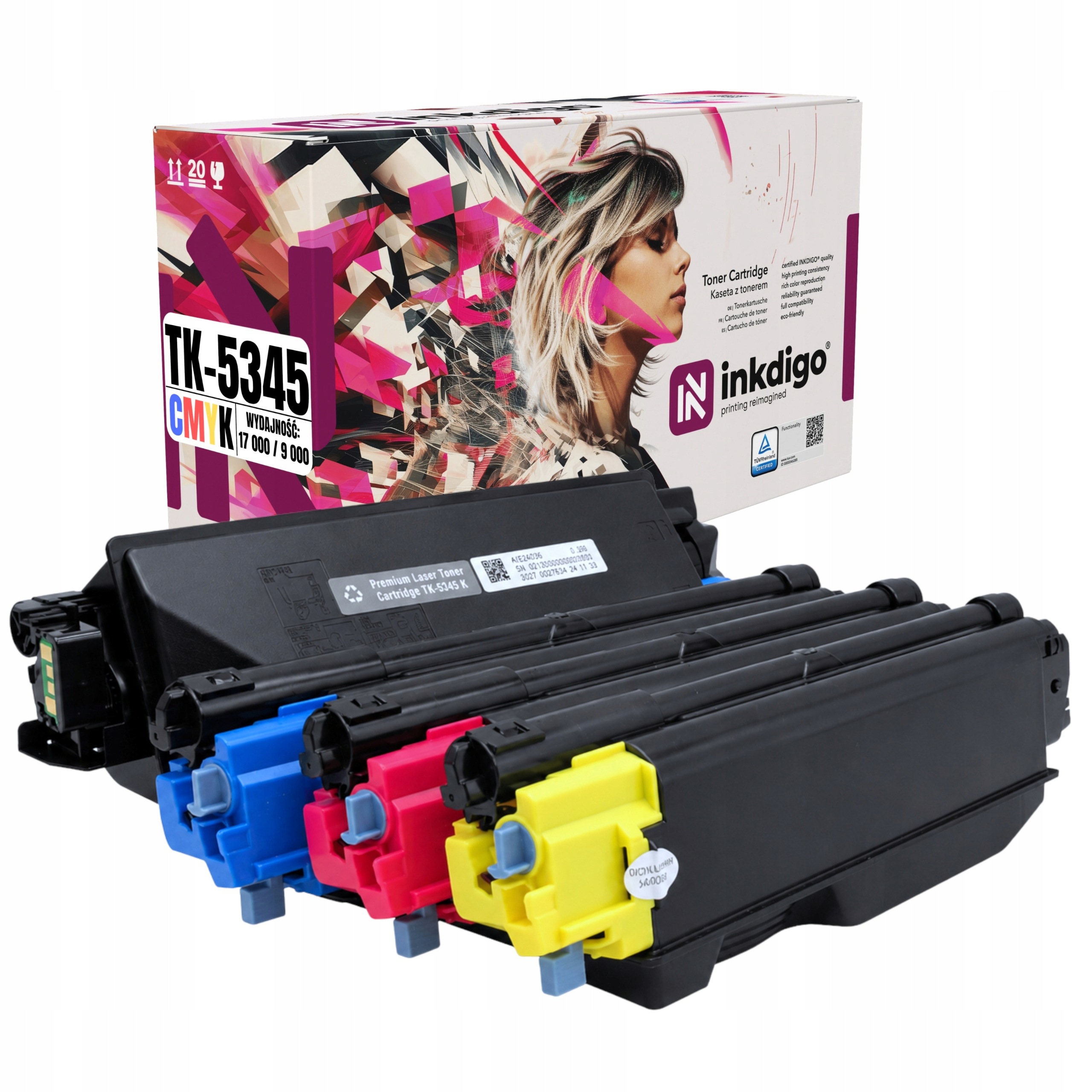 Sada tonerů TK-5345 pro Kyocera TASKalfa 352ci Cmyk