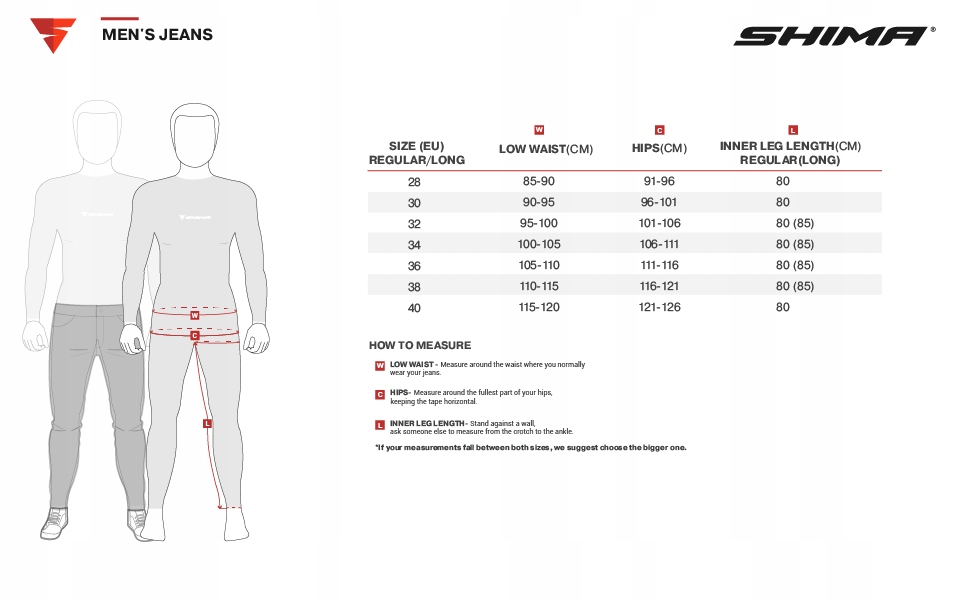 Spodnie MOTOCYKLOWE JEANS SHIMA GIRO 2.0 BLK 38/2X Model Giro 2.0