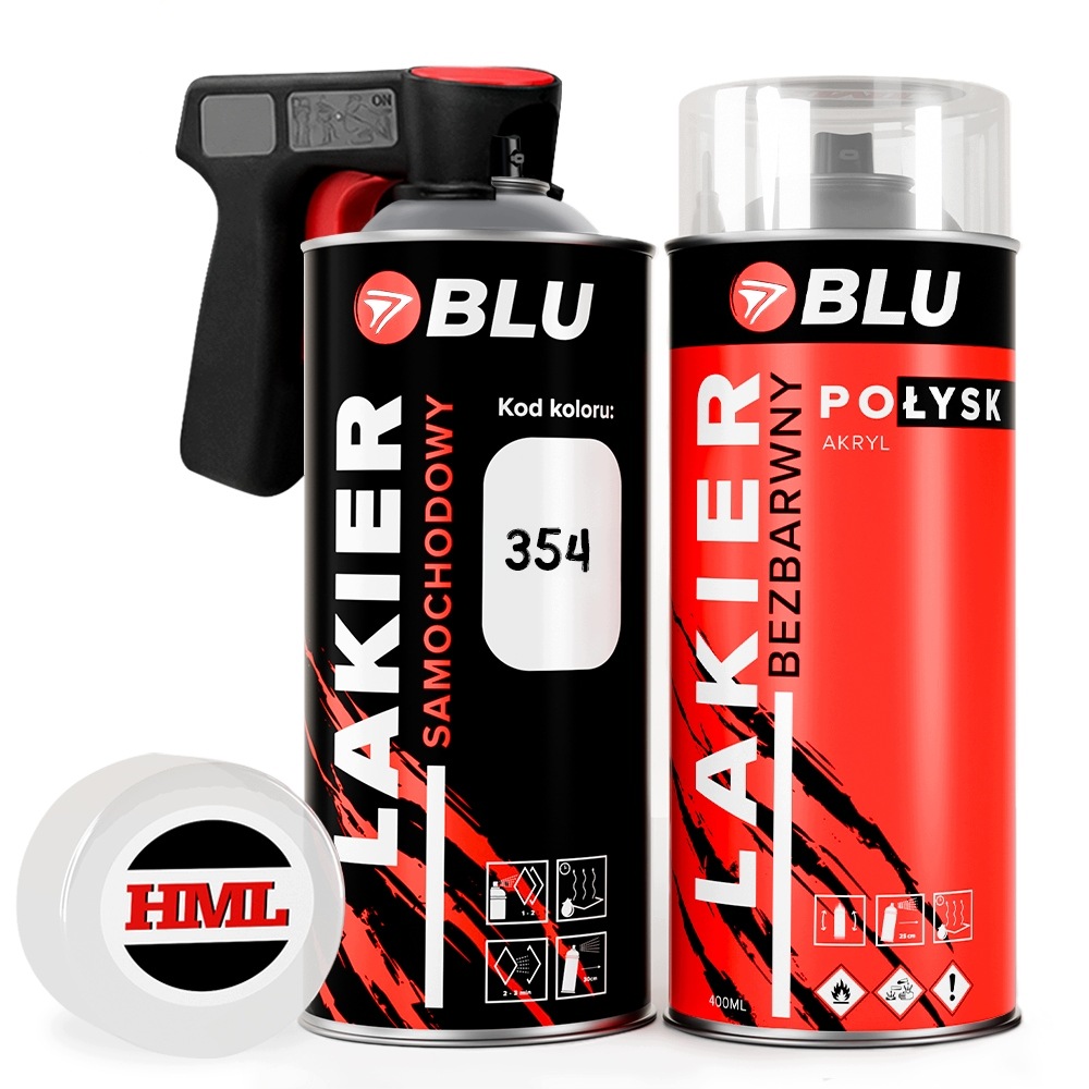 Lak báze klar spray 354 stříbrný titanumsilver bezbarvý pro Bmw Blu