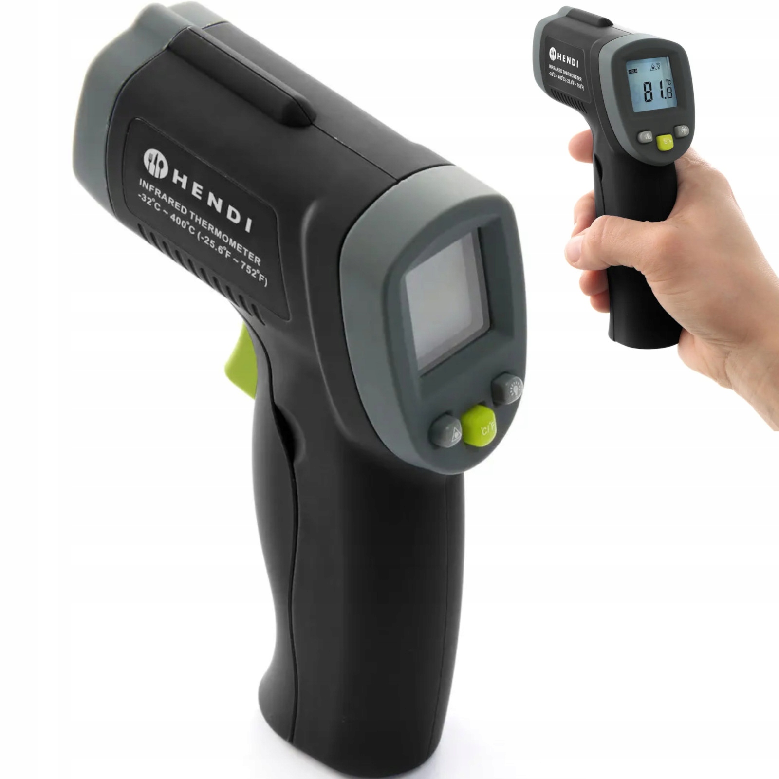 Profesionální Bezkontaktní Teploměr Laserový Teploměr Gastron Haccp Hendi