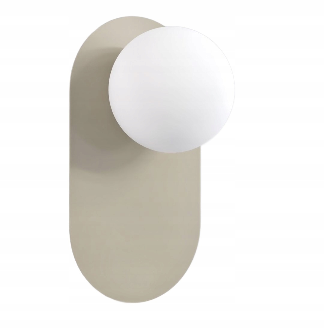 Emibig Nástěnné svítidlo Viva béžové oválné G9 8W nástěnné minimalistické