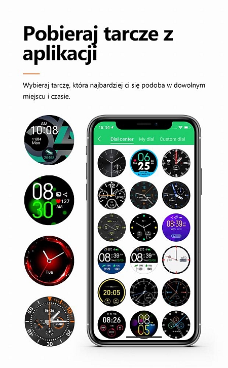 SPORTOWY CZARNY WODOSZCZELNY SMARTWATCH G.ROSSI Rodzaj smartwatch