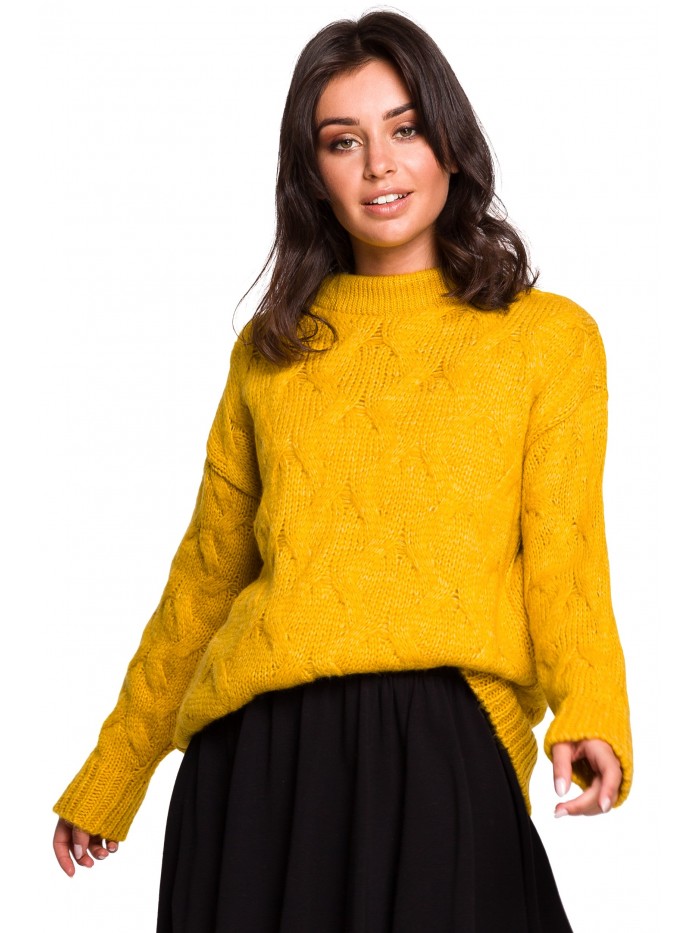 

Eu L/XL BK038 Sweter ze splotem typu warkocz - mio