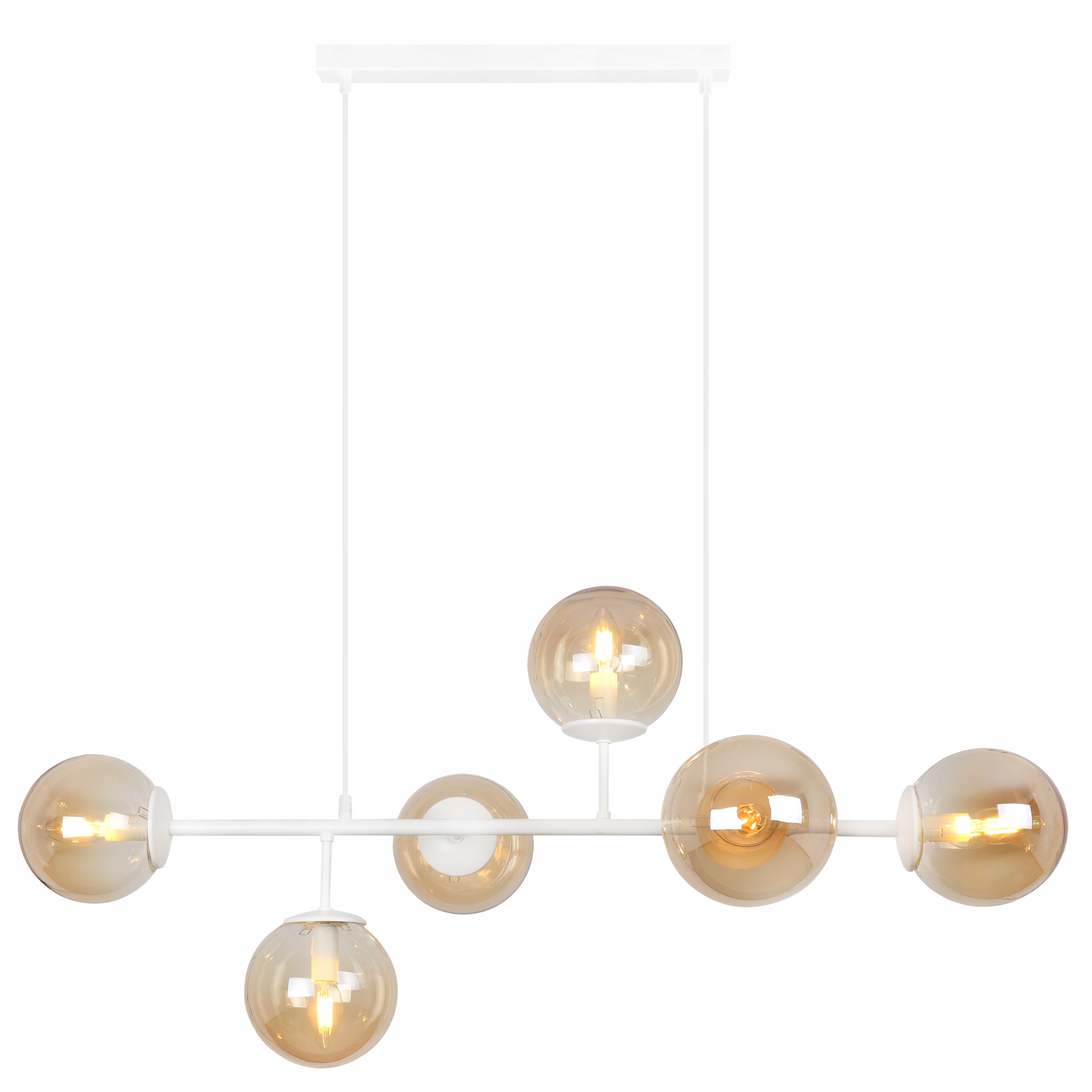 Stropná Závesná Lampa, Biely Moderný Luster Do Jedálne, Obývačky Nad Stôl